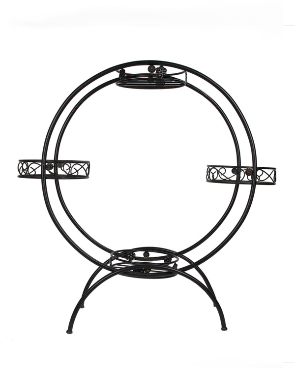 Mini Pot Garden™ Circular Metal Plant Stand | Decorative Multi-Pot Holder | Modern Indoor Garden Rack