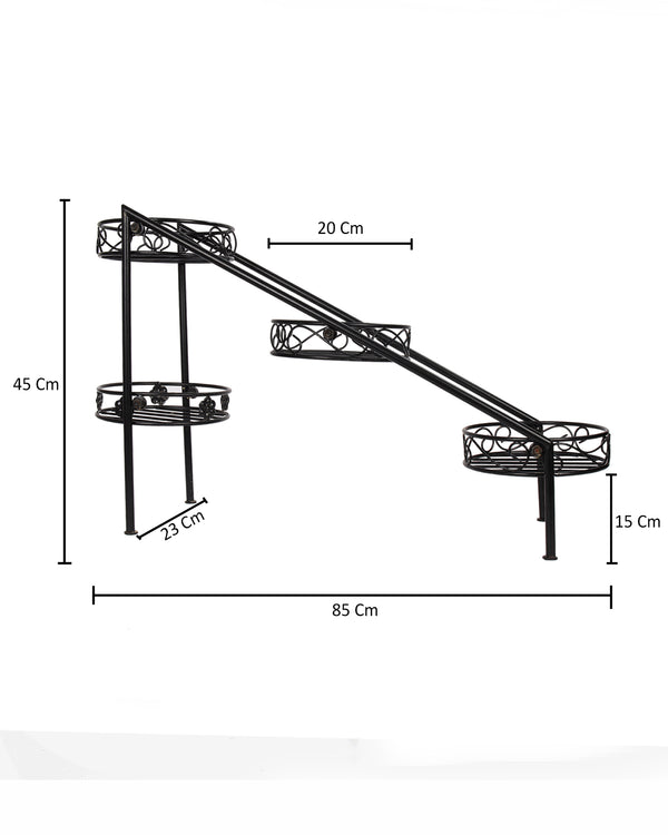 Mini Pot Garden™ Multi-Level Metal Plant Stand | Indoor Flower Pot Rack | Space Saving Garden Display