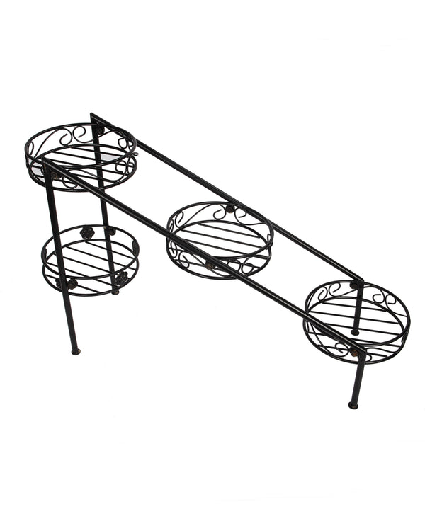 Mini Pot Garden™ Multi-Level Metal Plant Stand | Indoor Flower Pot Rack | Space Saving Garden Display