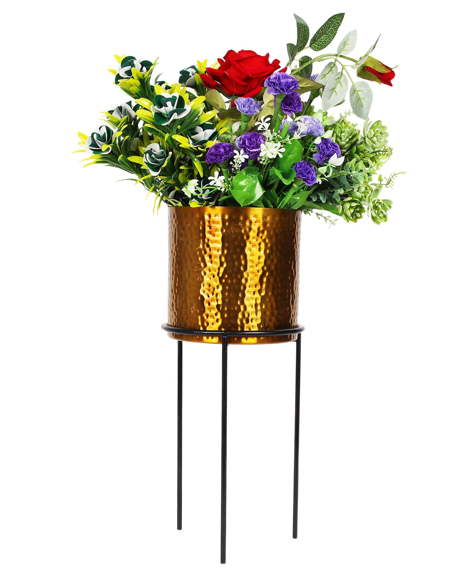 Mini Pot Garden™ Elevated Metal Planter Stand | Modern Flower Pot with Stand | Stylish Home Décor