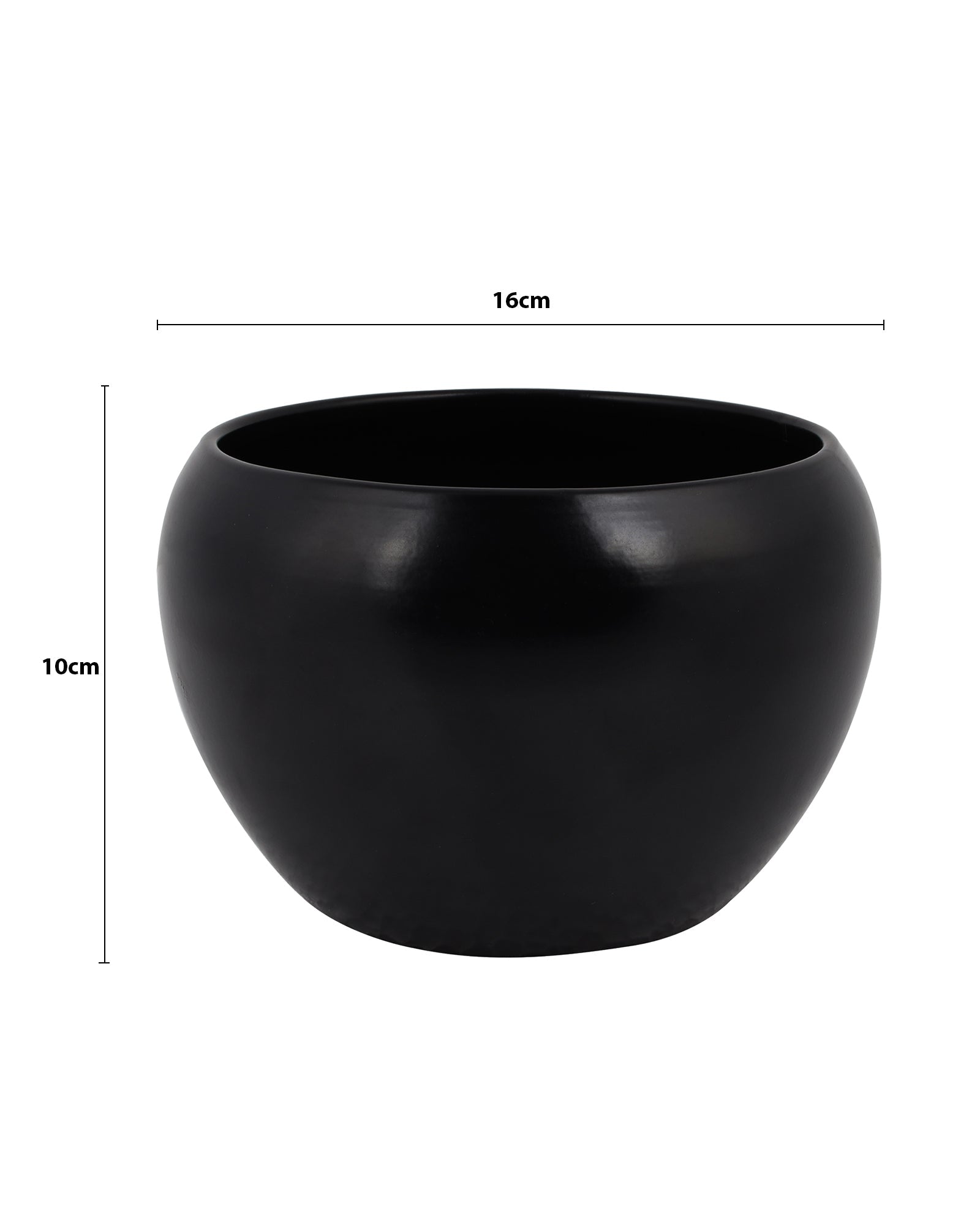 Mini Pot Garden™ Matte Black Round Planter Set | Minimal Indoor Plant Pots | Modern Tabletop Décor